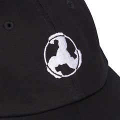 EMBROIDERED BICEP LOGO BLACK CAP