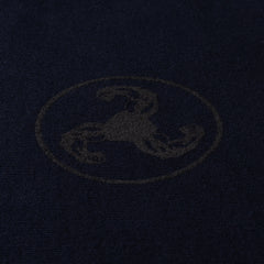 BLACK ON NAVY PUFF PRINT HOODIE + ISLES