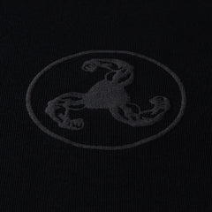 BLACK ON BLACK PUFF PRINT SWEATSHIRT + ISLES