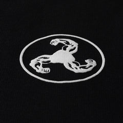 WHITE ON BLACK PUFF PRINT SWEATSHIRT + ISLES