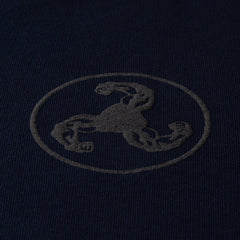 BLACK ON NAVY PUFF PRINT SWEATSHIRT + ISLES