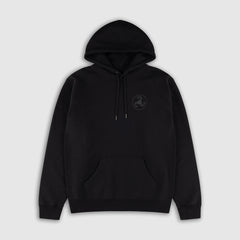 BLACK ON BLACK PUFF PRINT HOODIE + ISLES