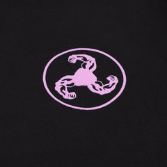 LAVENDER LOGO PUFF PRINT BLACK T-SHIRT