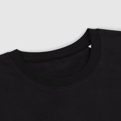 LAVENDER LOGO PUFF PRINT BLACK T-SHIRT