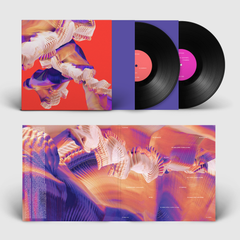 BLACK ON NAVY PUFF PRINT HOODIE + ISLES