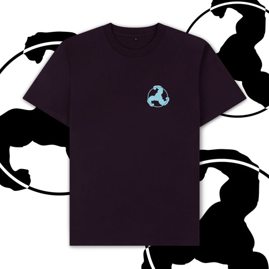 BICEP LOGO TEE - PLUM
