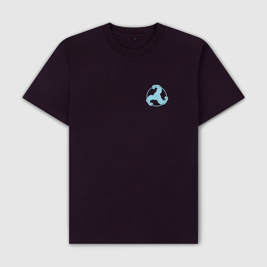BICEP LOGO TEE - PLUM