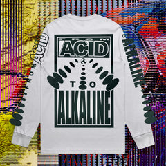 ALKALINE CHROMA LONGSLEEVE TEE - WHITE