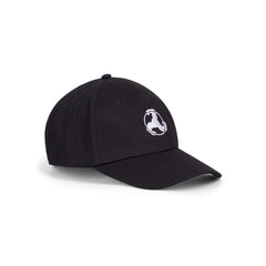 EMBROIDERED BICEP LOGO BLACK CAP