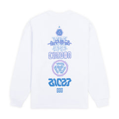 BICEP CHROMA LONGSLEEVE BLUE ON WHITE