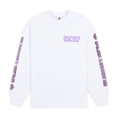 BICEP CHROMA LONGSLEEVE PURPLE ON WHITE