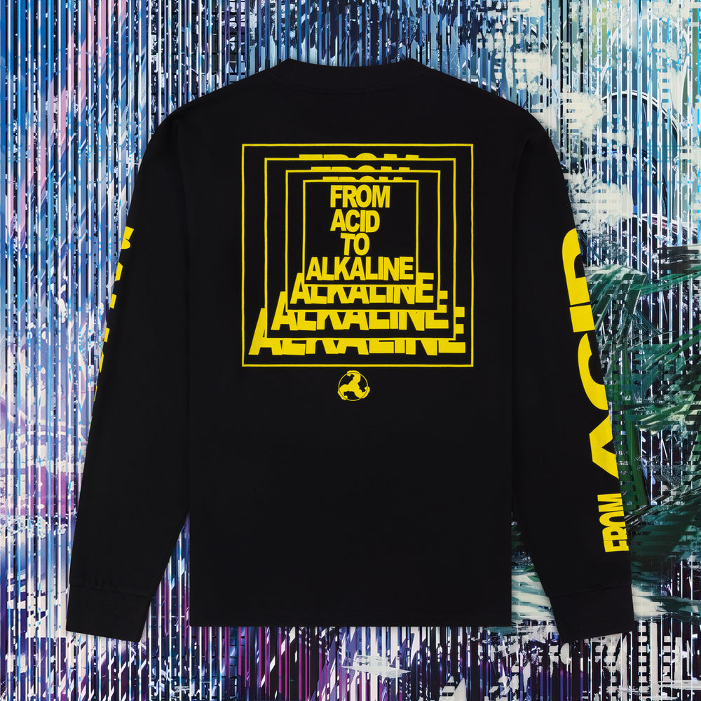 ACID CHROMA LONGSLEEVE TEE - BLACK