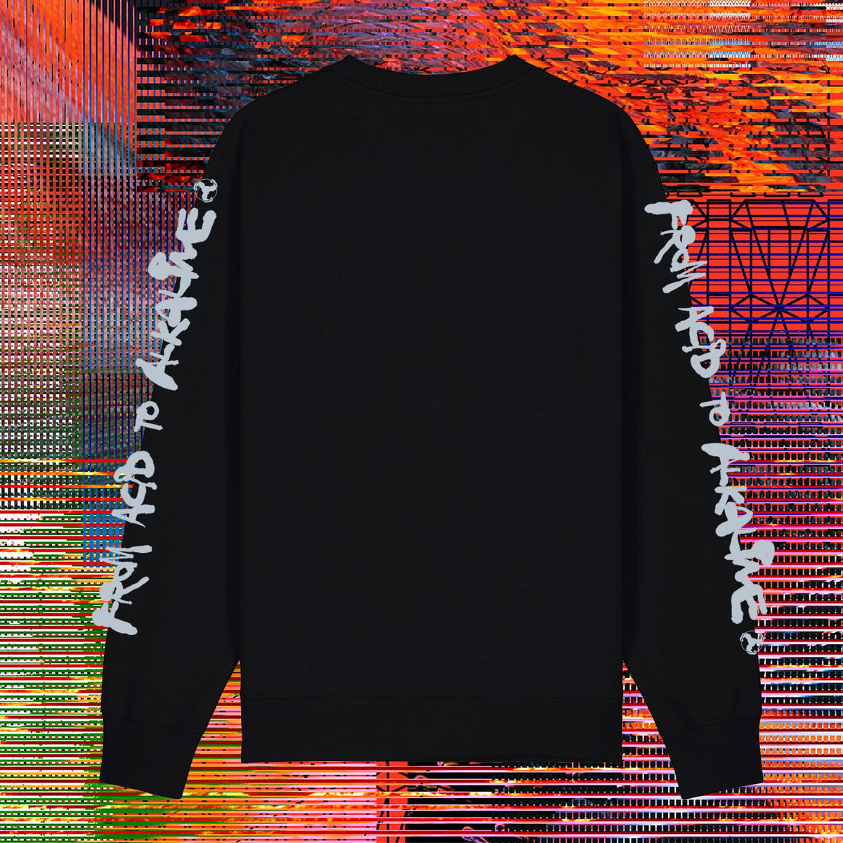 FROM ACID TO ALKALINE SWEATSHIRT - BLACK